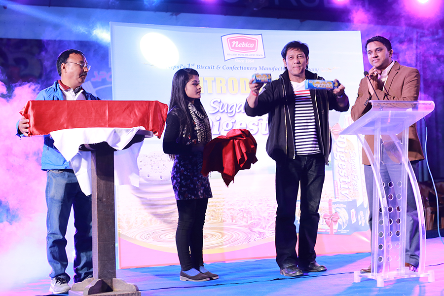 Shiva Shresthe re-launched Nebico sugar free digestive biscuit!